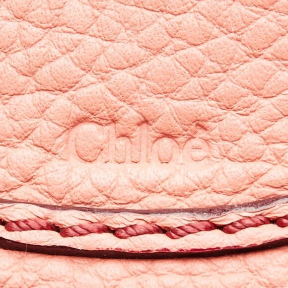 Chloe Pink Leather Marcie Mini Crossbody Bag - Picture 12 of 12